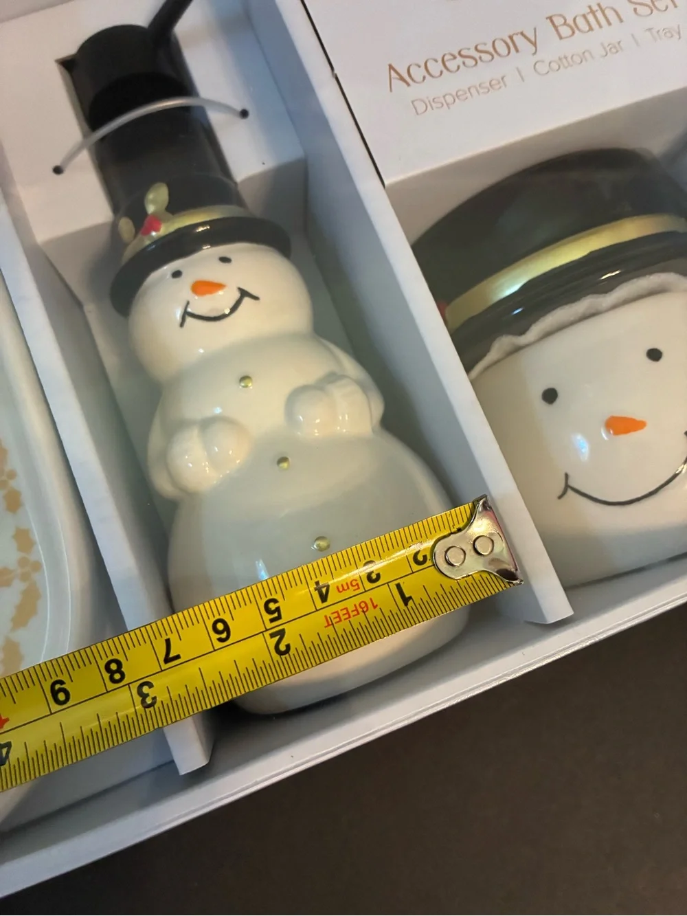Snowman Bath accessories set